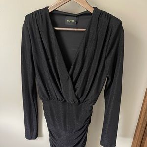 Womens black sparkly dress